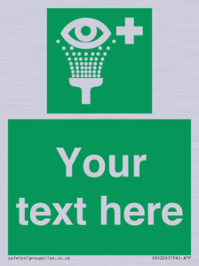 Custom Eye Wash Station Sign